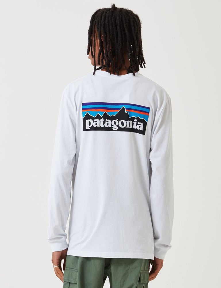 Pata P-6 Logo Responsibili-Tee Long Sleeved T-Shirt - White