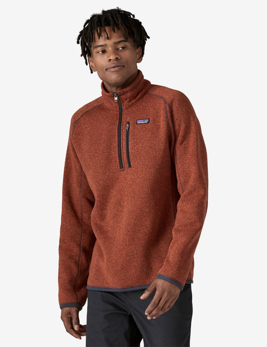 Pata Better Sweater 1/4 Zip - Burnished Red