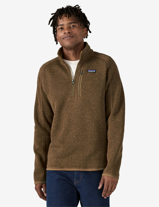 Pata Better Sweater 1/4 Zip - Coriander Brown