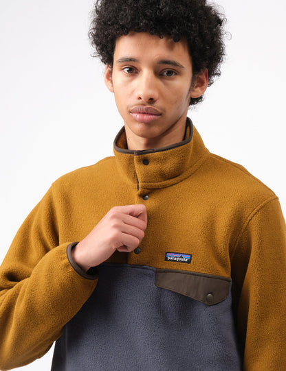 Pata LW Synch Fleece Snap-T Pullover - Shelter Brown