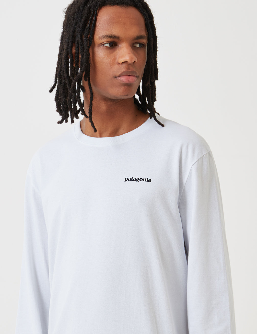 Pata P-6 Logo Responsibili-Tee Long Sleeved T-Shirt - White