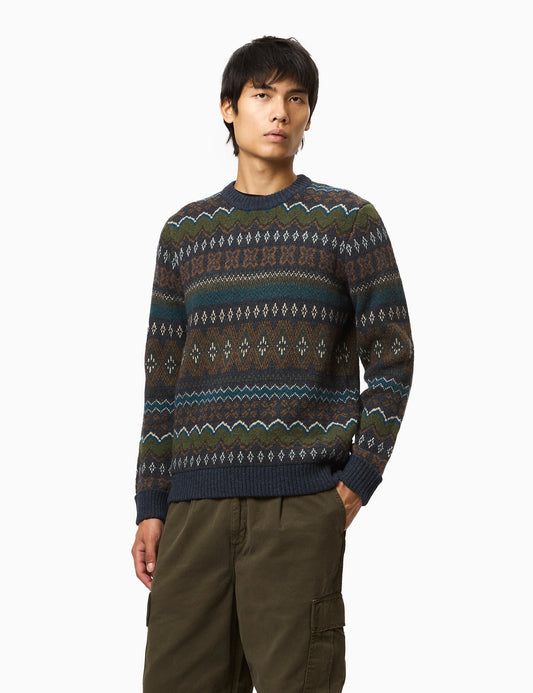 Pata Wool-Blend Helmsman Sweater - Smolder Blue