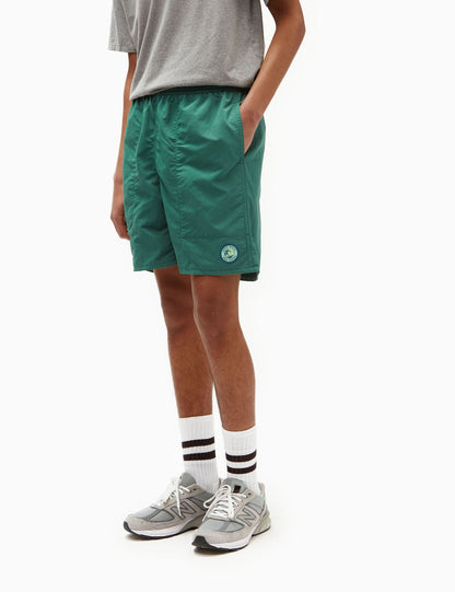 Pata Baggies GPIW Crest Shorts (7in) - Conifer Green